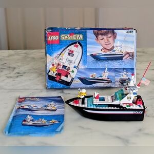 Vintage 1996 LEGO® System Wave Police Boat 4012.